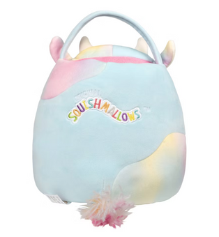 Squishmallows Caedia the Cow Valentine's Day Treat Pail Plush New with Tag