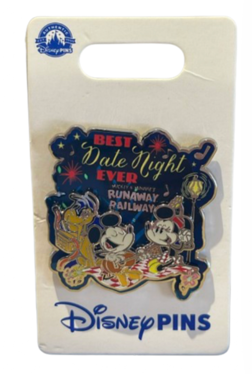 Disney Parks Mickey & Minnie Best Date Night Ever Runaway Pin New With Card