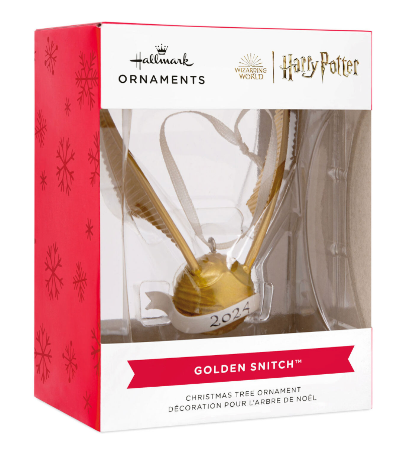Hallmark Harry Potter Golden Snitch Christmas 2024 Ornament New With Box