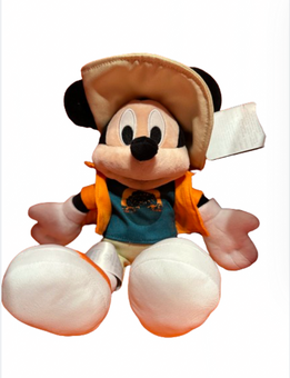 Disney Parks Animal Kingdom Mickey with Safari Outfit Plush New with Tag