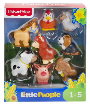 Fisher-Price Little People Toddler Toys Farm Animal Friends Figure Set New W Box