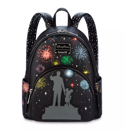 Disney 100 Walt Disney Mickey Partners Light-Up Loungefly Mini Backpack New