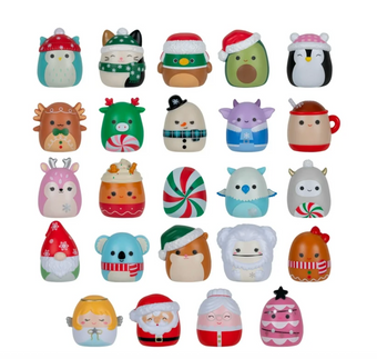 Squishmallows Squish a longs Holiday Countdown Calendar 24 1 inch Mini Squish