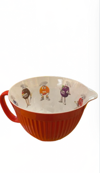 M&M's World All Characters with Chef Hat Including Purple Mixing Bowl New