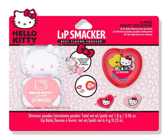 Lip Smacker Hello Kitty and Smackers Color Set - 0.29oz/6pc New With Box