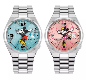Disney Parks Mickey Mouse and Minnie Mouse Watch Set by Citizen New With Tag