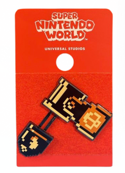 Universal Studios Super Nintendo World Enamel Lapel Pin New With Card