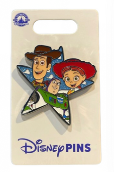 Disney Parks Toy Story Star Profile Buzz Lightyear Woody Jessie Pin New W Card