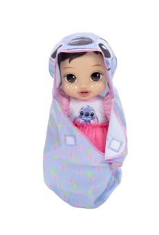 Disney Darlings Snuggly Stars Feature Baby Doll Stitch Brunette Hair Toy New Box