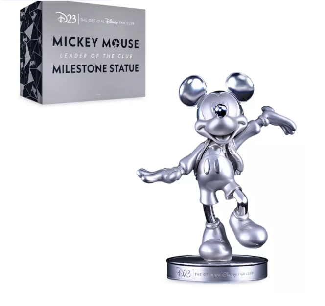 D23-Exclusive Gold Member 2023 Mickey ''Leader of Club'' Milestone Statue New