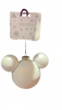 Disney Parks Mickey Solid White Icon Glass Ball Sketchbook Christmas Ornament N