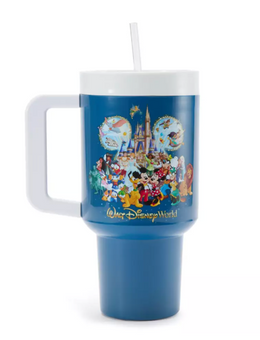 Disney Parks Walt Disney World Storybook 33 oz. Travel Cup w Straw New with Tag
