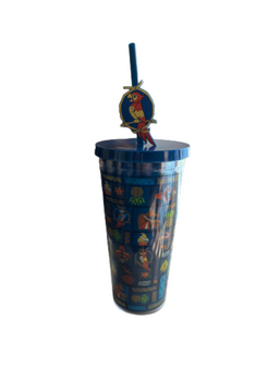 Disney Parks Enchanted Tiki Room Tumbler with Straw New