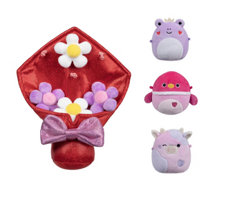 Squishmallows Micromallows 12" Valentines Day Bouquet Plush Set New with Box