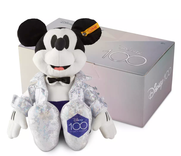 Disney Parks Mickey Mouse D100 Plush by Steiff – 12'' New With Box