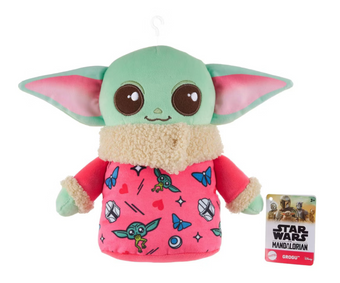 Star Wars The Mandalorian Grogu Valentine's Day Sweetheart Plush New with Tag