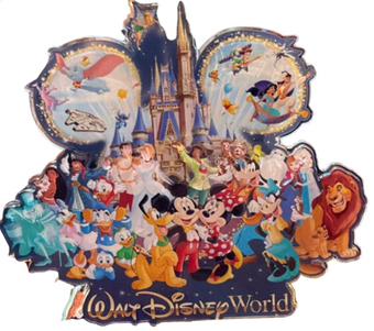 Disney Parks Walt Disney World Mickey Mouse & Friends Castle Magnet New With Tag