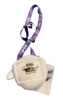Universal Studios Super Nintendo World BOO Plush Shoulder Pouch New With Tag