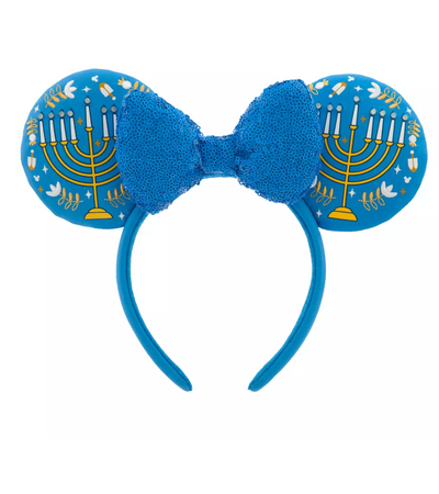 Disney Parks Hanukkah Light-Up Ear Headband for Adults New with Tag