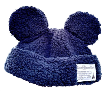 Disney Parks Mickey Mouse Sherpa Beanie for Adults Black New with Tag