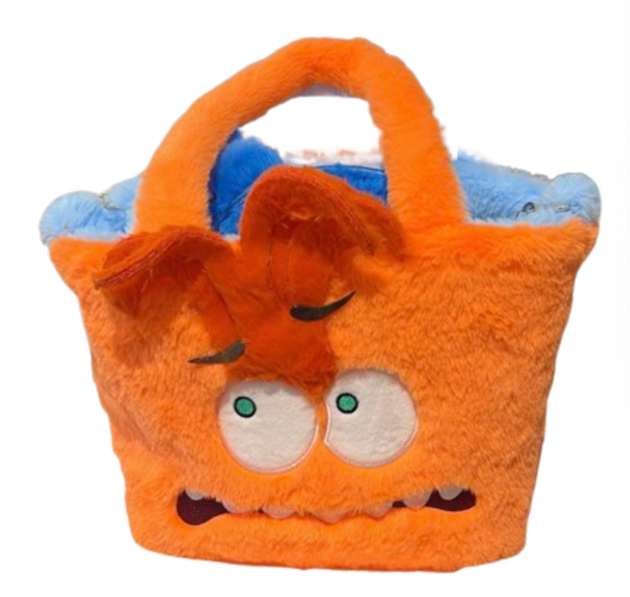 Disney Parks Inside Out Joy and Anxiety Reversible Plush Tote Bag New with Tag