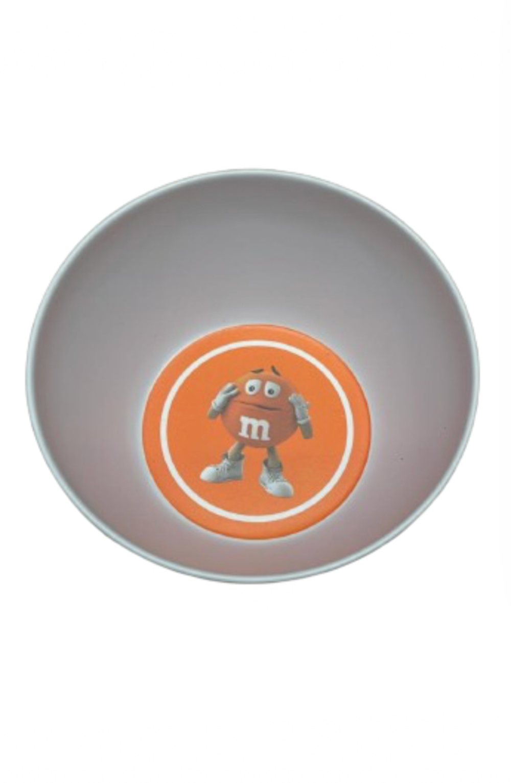 M&M's World Orange Character Silhouette Melamine Satin Finish Bowl New