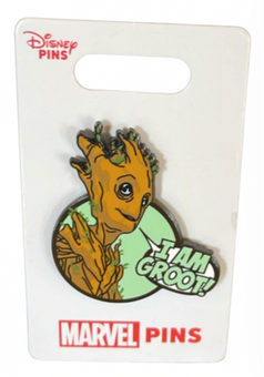 Disney Parks Marvel I Am Groot Pin New With Card