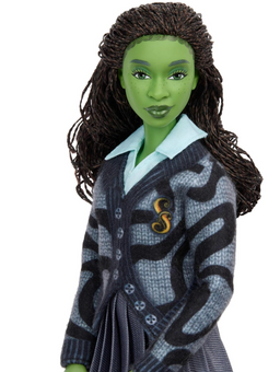 Mattel Universal Studios Wicked Elphaba Fashion Doll School Uniform New