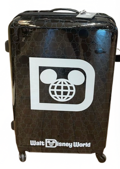 Disney Parks Walt Disney World Retro Hardcover Suitcase Luggage Large New W Tag