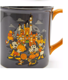 Disney Parks Halloween Mickey and Friends Happy Halloween Glossy Glaze Mug New