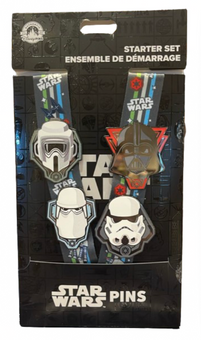 Disney Parks Star Wars Dark Side Pin Trading Starter Set New With Card