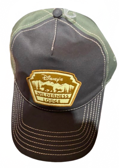 Disney Parks Wilderness Lodge Baseball Cap Hat Green/Black New With Tags