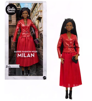 Barbie Signature Fashion Week Collectible Doll Milan Street Style Outfit New