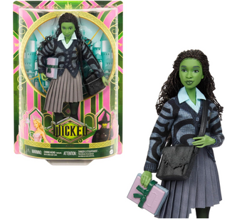 Mattel Universal Studios Wicked Elphaba Fashion Doll School Uniform New