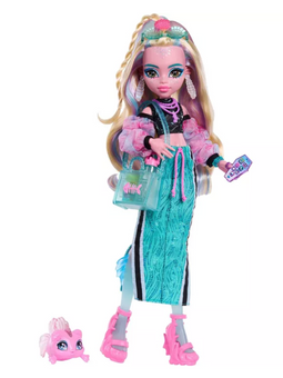 Monster High Lagoona Blue Fashion Doll in Maxi Skirt w Pet Neptuna Toy New w Tag