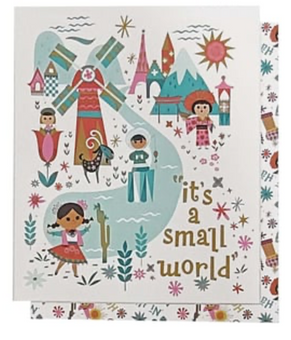 Disney Parks It's a Small World Blanket Throw Reversible Fleece New With Tag