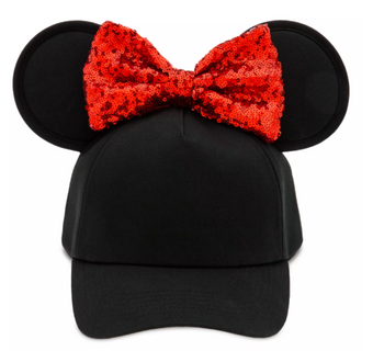 Disney Parks Minnie Mouse Baseball Ear Cap Hat for Adults New With Tag