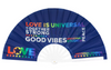 Universal Studios Love Is Universal Folding Hand Fan New With Tag