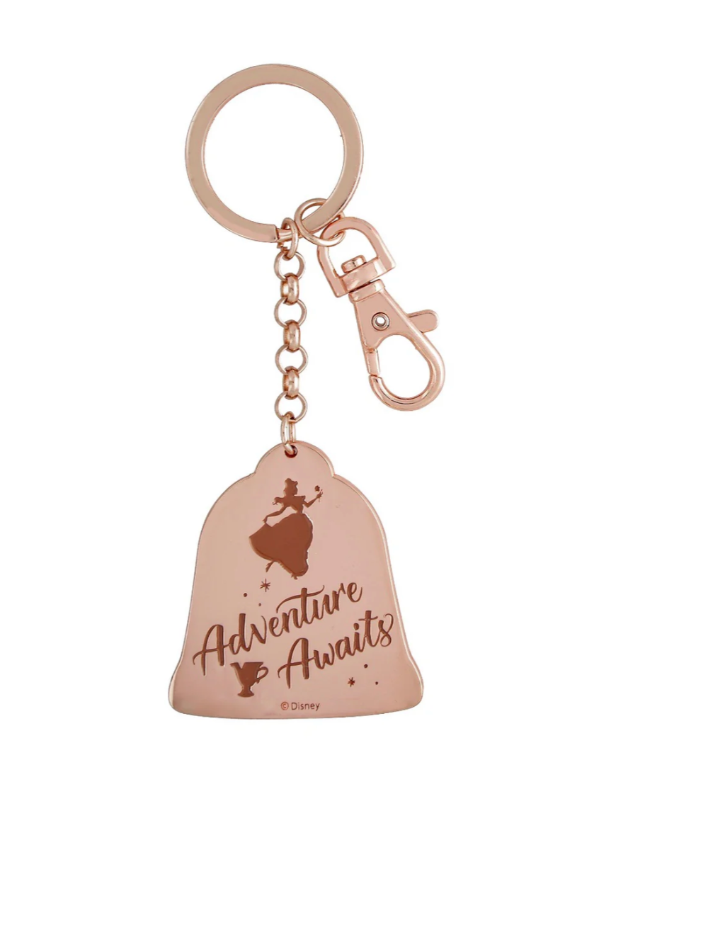 Disney Parks Beauty and the Beast Belle Adventure Awaits Keychain New with Tags