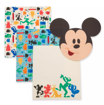 Disney Parks Mickey Mouse and Friends Cleaning Cloths Set New with Tag