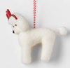 Target Felted Wool Poodle Dog Gift Headband Christmas Ornament New with Tag