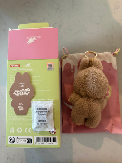 Pop Mart Labubu The Monsters Macaron Toffee Vinyl Face Plush Keychain USA New