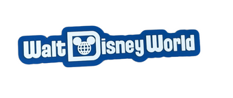 Disney Parks Walt Disney World Logo Mania Blue Magnet New With Tag