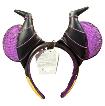 Disney Parks Maleficent Dragon Ears Headband New With Tag