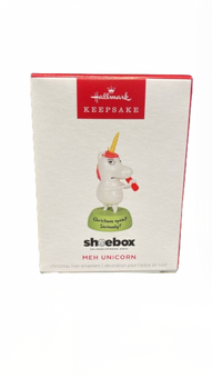 Hallmark 2024 Keepsake Shoebox Meh Unicorn Christmas Ornament New with Box