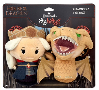 Hallmark itty bittys House of the Dragon Rhaenyra Syrax Plush Set 2 New with Tag
