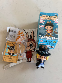 Pop Mart Labubu The Monsters x One Piece Sabo Figure USA SELLER New with Box