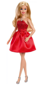 Mattel 80th Anniversary Ruby Red Barbie Doll Toy New With Tag