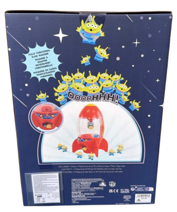 Disney Parks Pizza Planet Space Rocket Ship Crane Game Toy Story