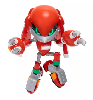Sonic the Hedgehog Giant Metal Knuckles vs Knuckles Action Figures Toy New W Box